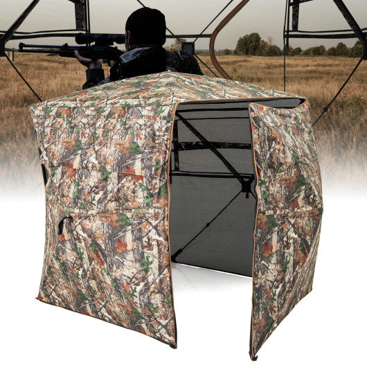 360 ° One Way See Through Hunting Blind Ground Blind with Portable Carrying Bag