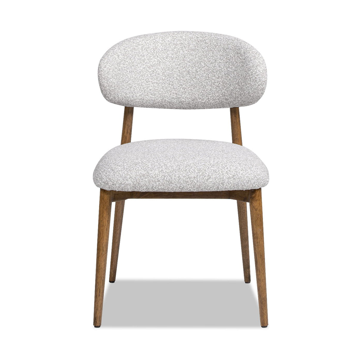 Locke - Modern Upholstered Dining Chair With Frame - Salt / Pepper by Couch.com