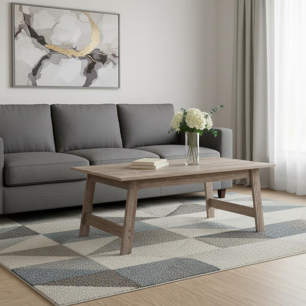 Set of Three 36" Taupe Coffee Table
