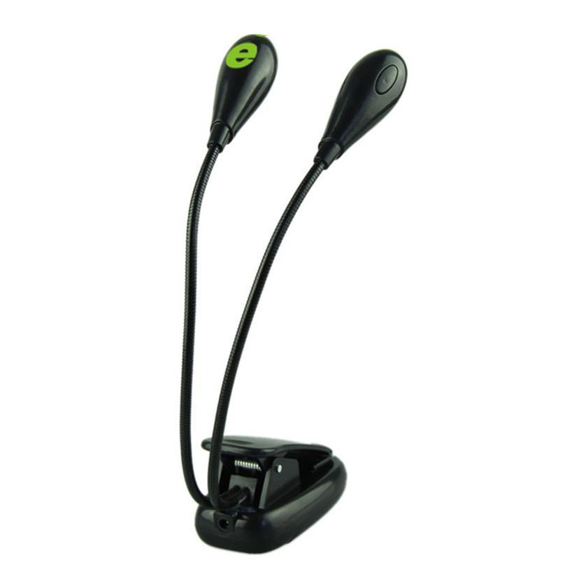 Super Adjustable Goosenecks Clip LED Lamp For Book Reading With Stand And Double Ligh Rechargeable 12 LED Warm Book Light, Clip On Bed Reading Light, Music Stand Lamp, 2 Brightness & 2 Goosenecks Light Up 2 Full Pages. Perfect For Bookworms, Kids & Music