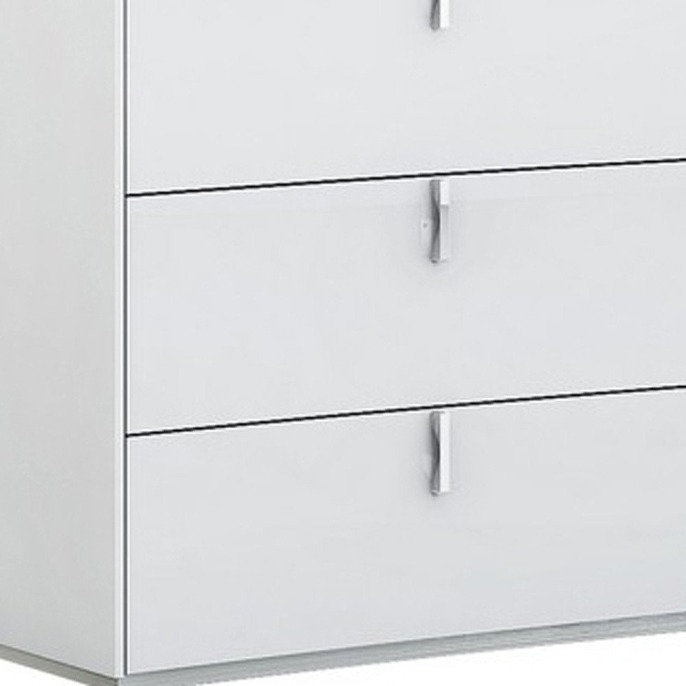 62" X 19" X 30" White Dresser