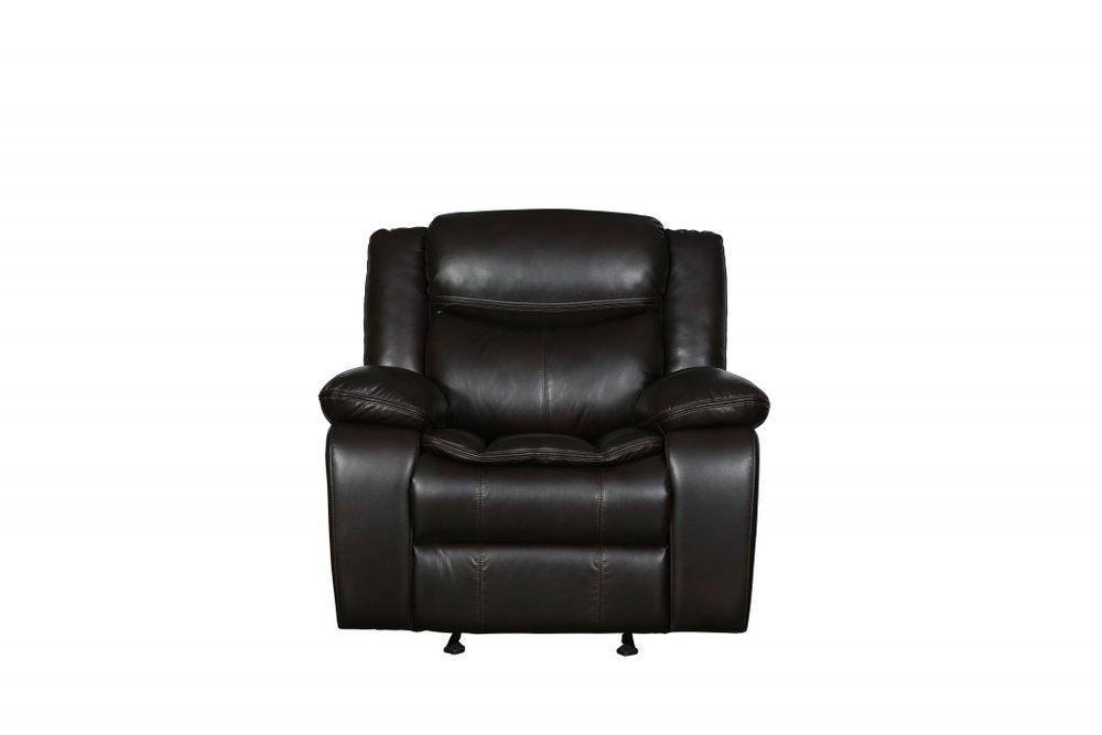 42" Brown Reclining Chair