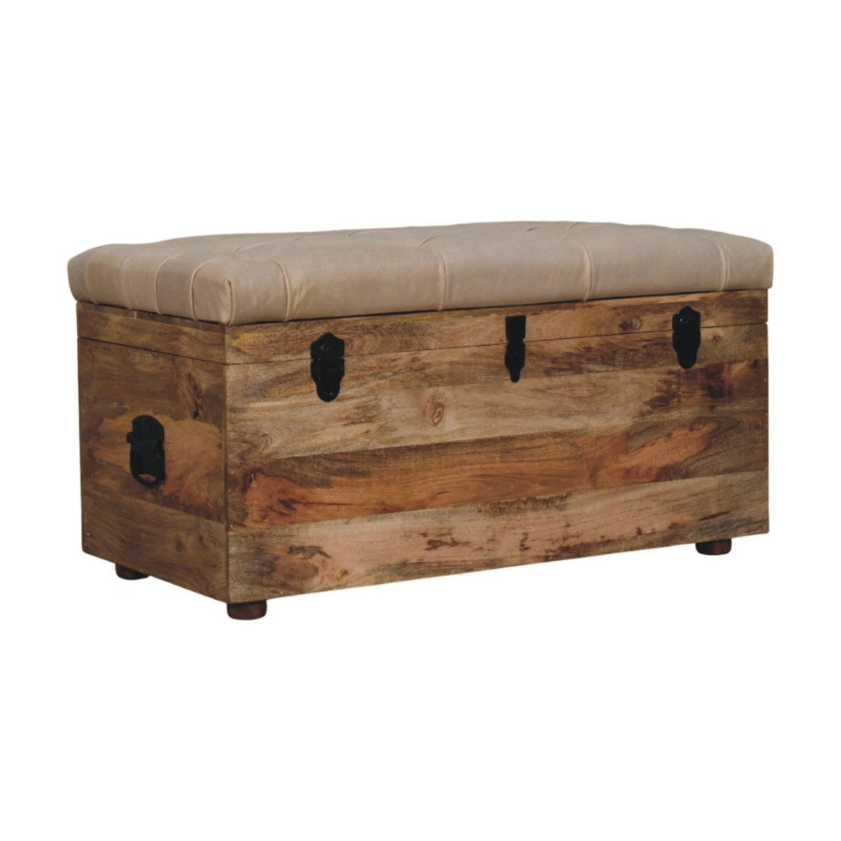 Buffalo - Artisan Furniture Leather Storage Trunk by Couch.com