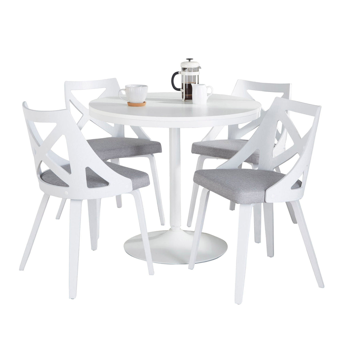 Dakota Charlotte - 5 Piece Contemporary Design, Dining Set by Couch.com