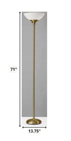 Brass Metal With White Shade
