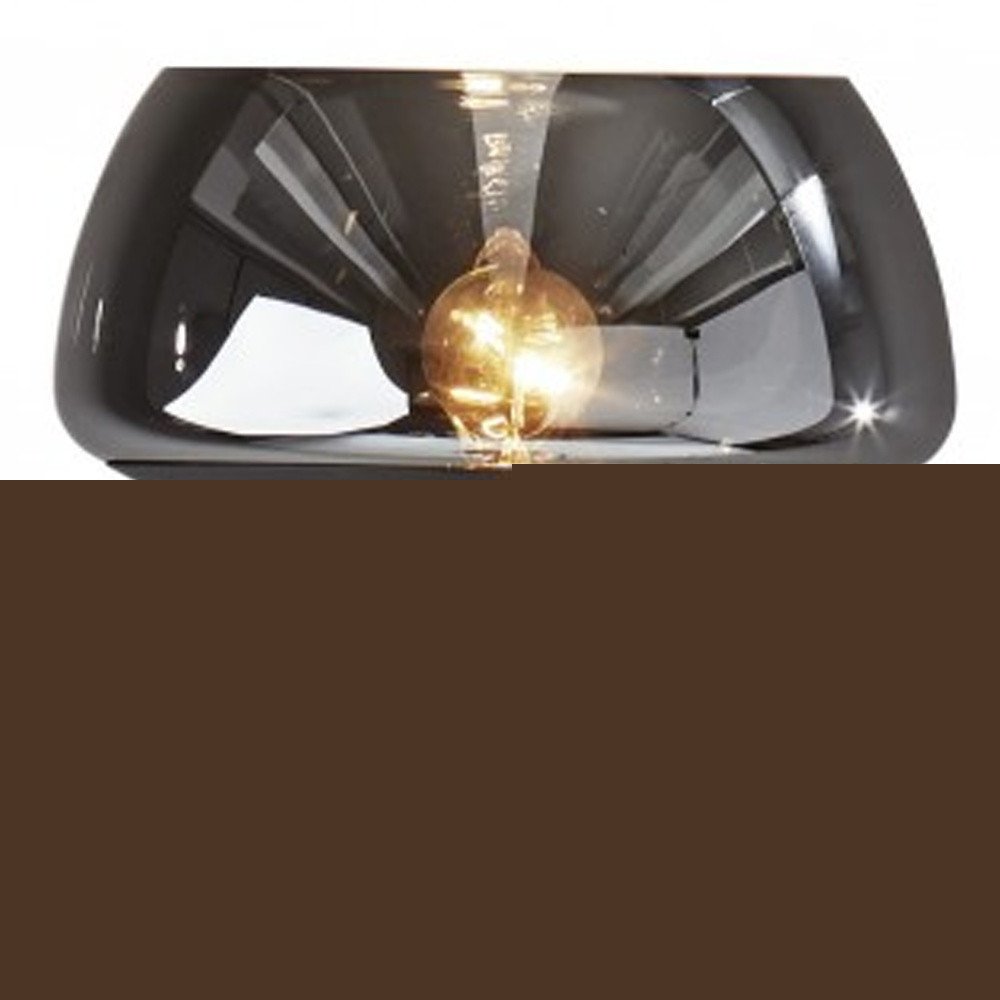70" Black With Black Glass Shade