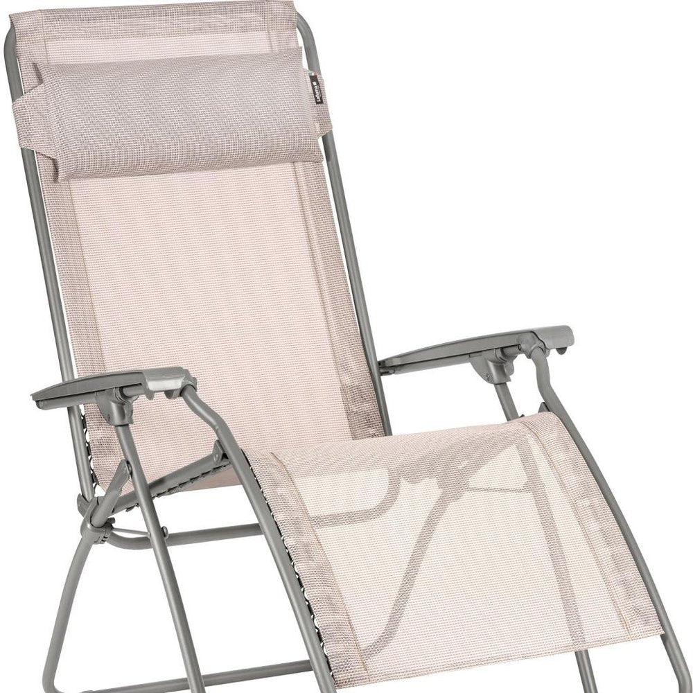 27" Gray Steel Outdoor Zero Gravity Chair