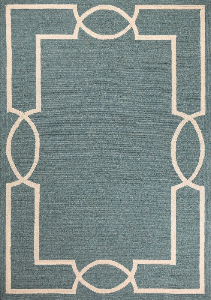 5' X 7' Gray And Ivory Handmade Indoor Outdoor Area Rug