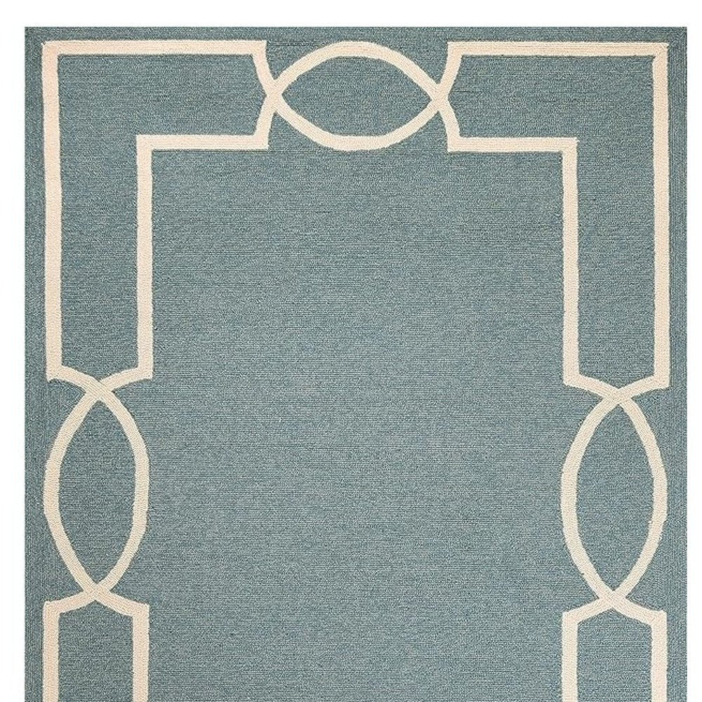 5' X 7' Gray And Ivory Handmade Indoor Outdoor Area Rug