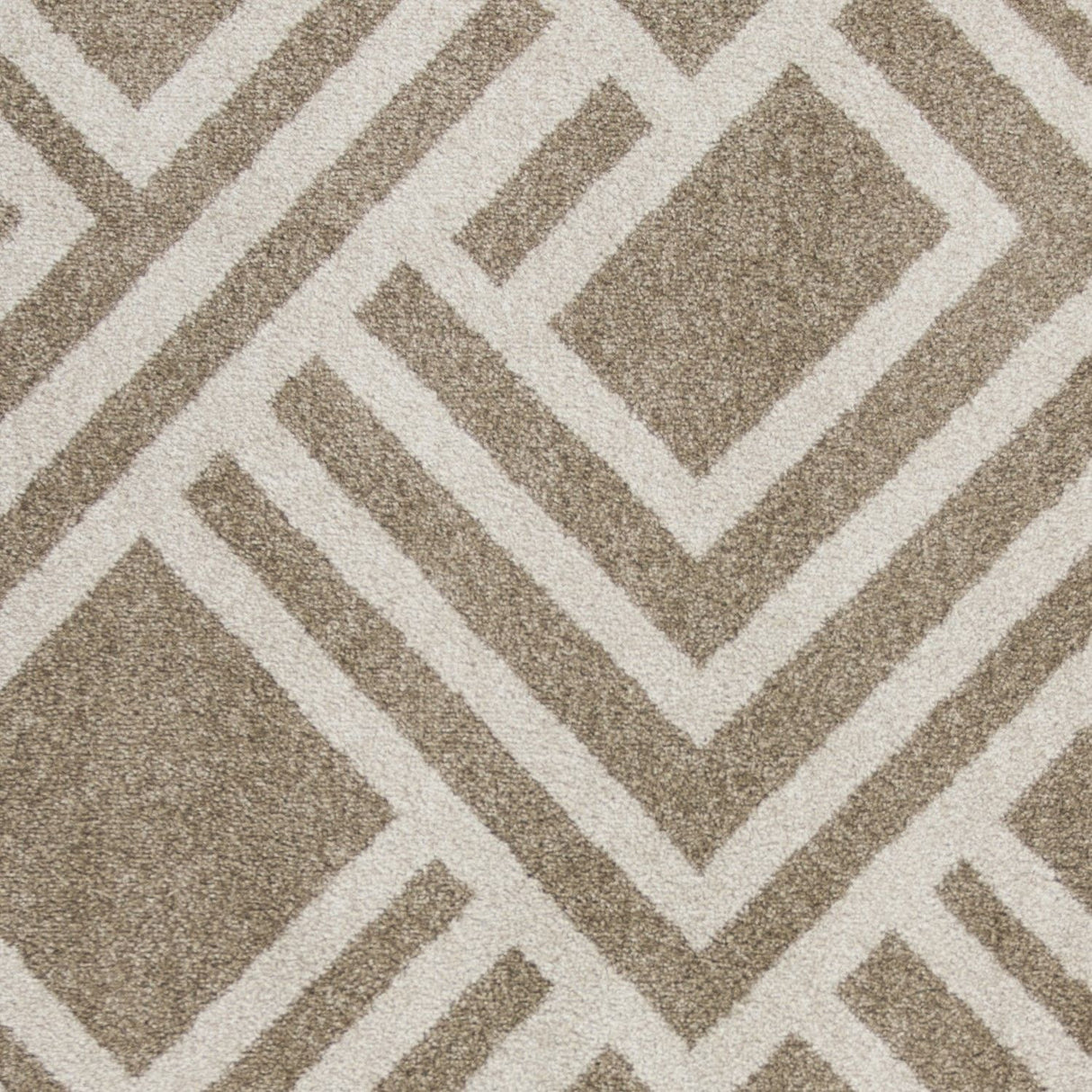 5' X 8' Beige Geometric Indoor Outdoor Area Rug
