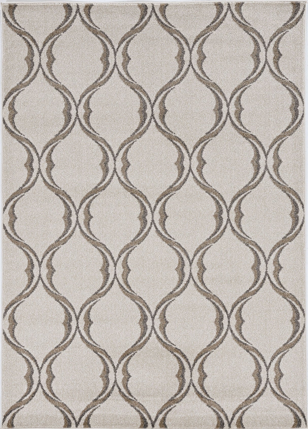 8' X 11' Ivory Moroccan Indoor Outdoor Area Rug