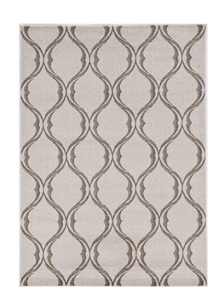 8' X 11' Ivory Moroccan Indoor Outdoor Area Rug