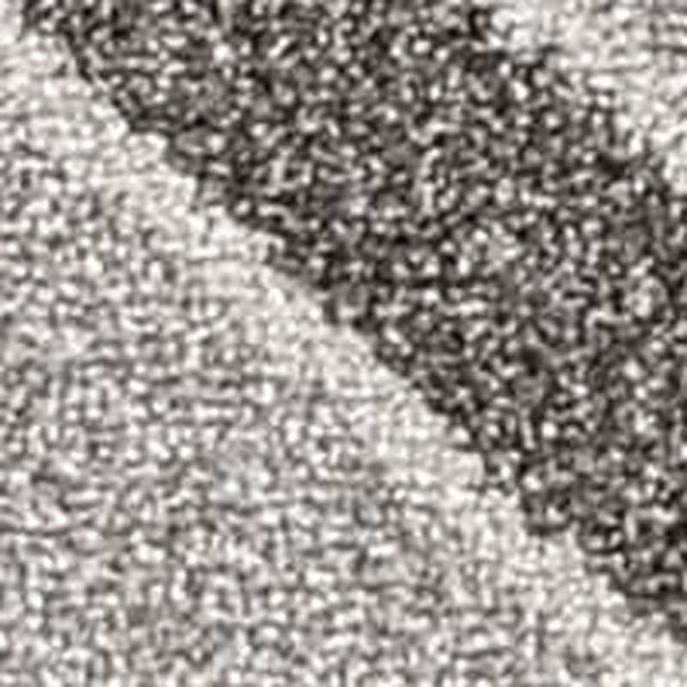 2' X 4' Green And Ivory Geometric Indoor Outdoor Area Rug