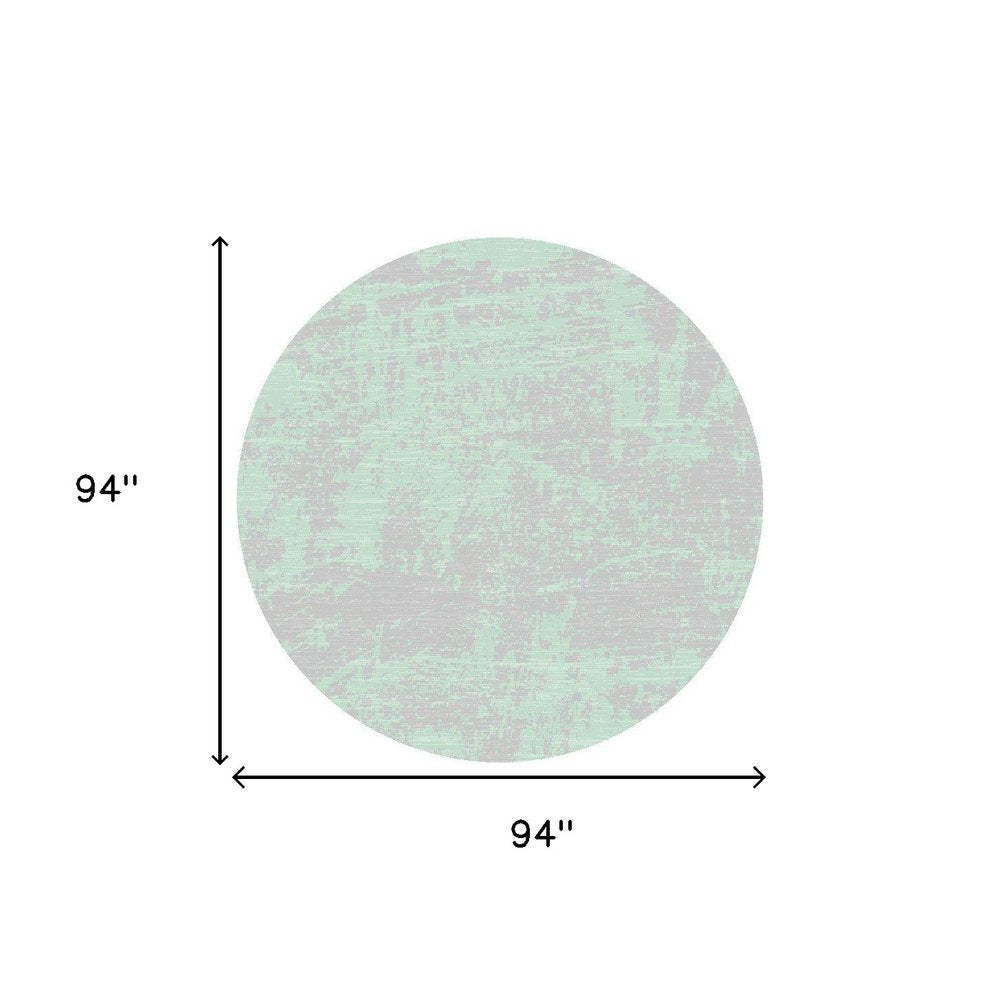 3' X 5' Teal Blue Abstract Indoor Outdoor Area Rug