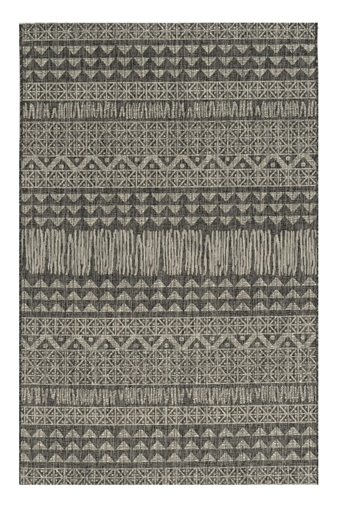 3' X 4' Charcoal Southwestern Indoor Outdoor Area Rug