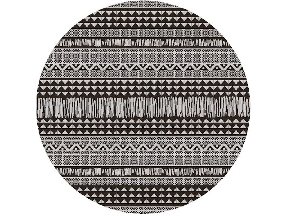 3' X 4' Charcoal Southwestern Indoor Outdoor Area Rug