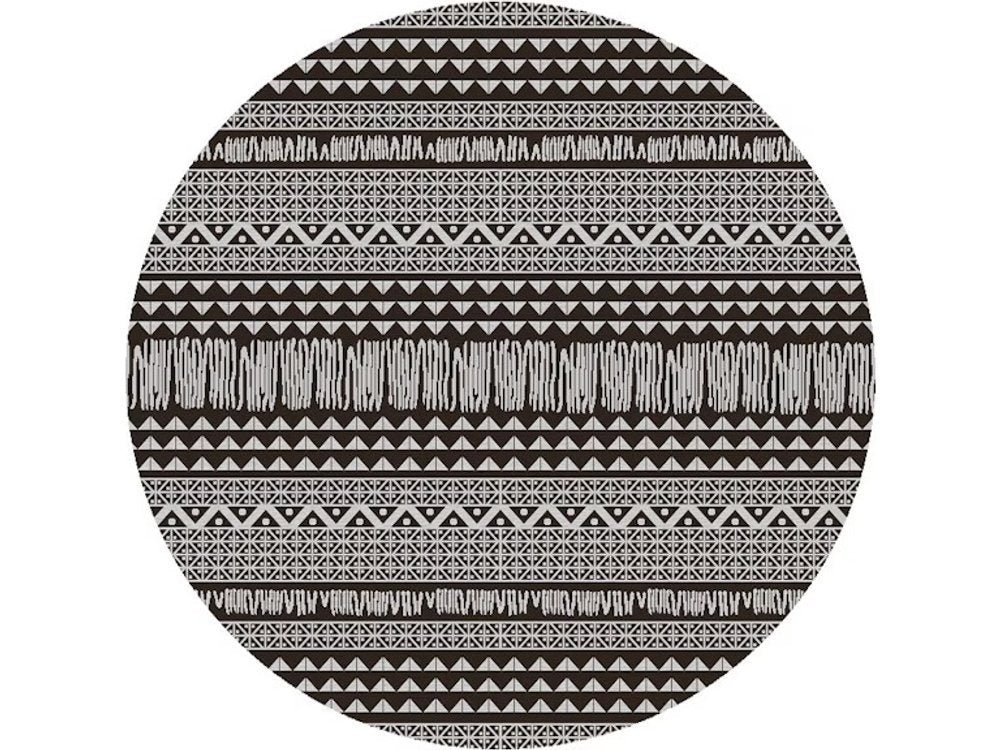 3' X 4' Charcoal Southwestern Indoor Outdoor Area Rug