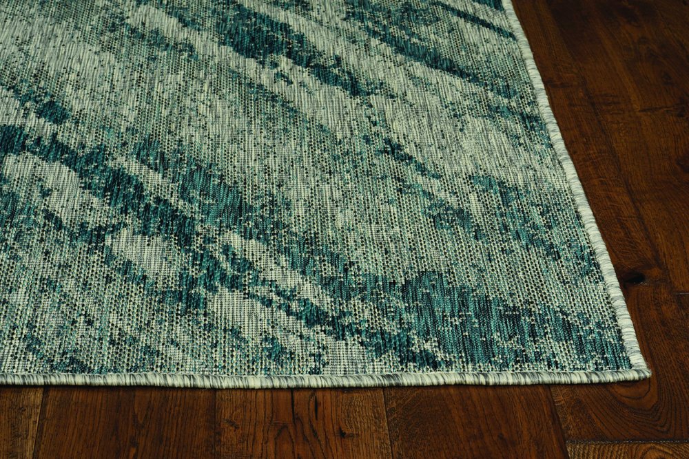 3' X 5' Gray Abstract Indoor Outdoor Area Rug