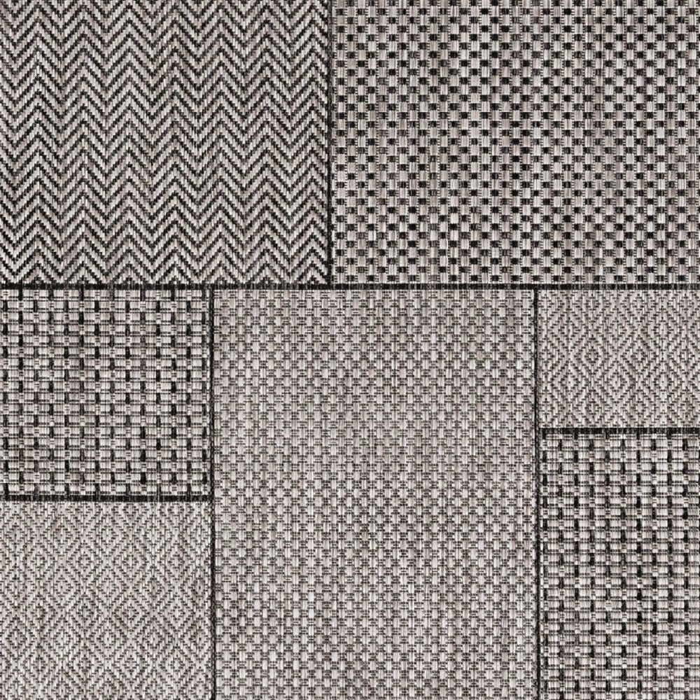 3' X 4' Gray Southwestern Indoor Outdoor Area Rug