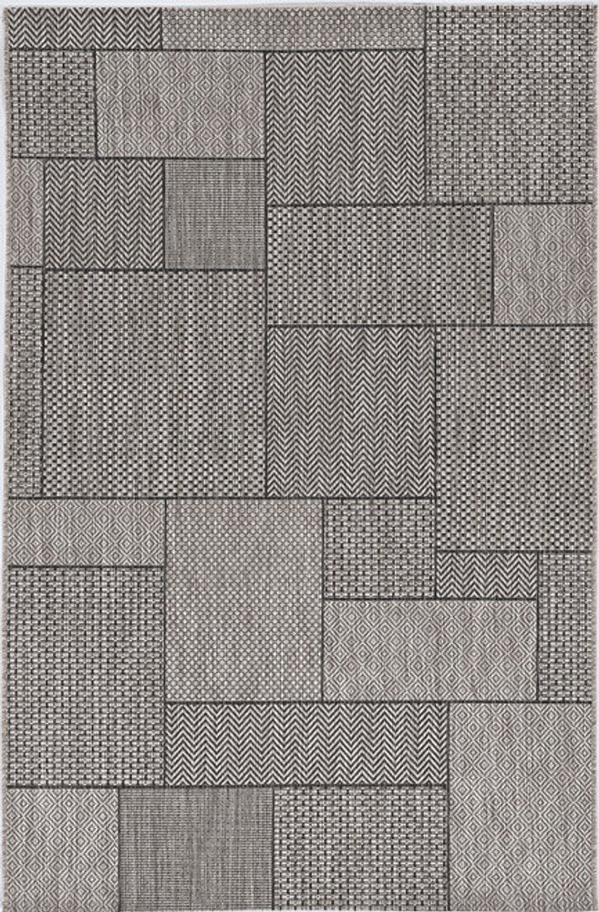 3' X 4' Gray Southwestern Indoor Outdoor Area Rug