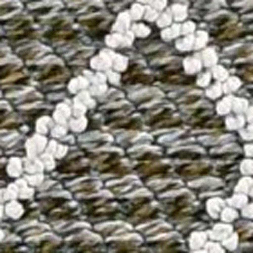 4' X 6' Gray Southwestern Indoor Outdoor Area Rug