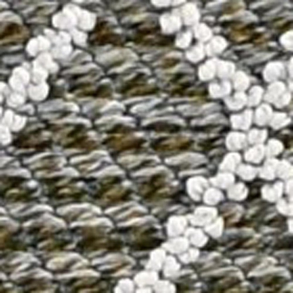 4' X 6' Gray Southwestern Indoor Outdoor Area Rug