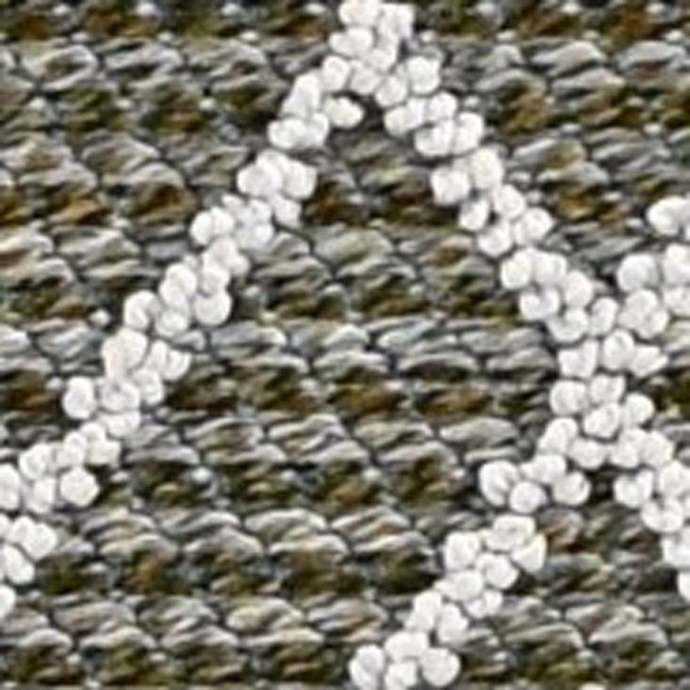 4' X 6' Gray Southwestern Indoor Outdoor Area Rug