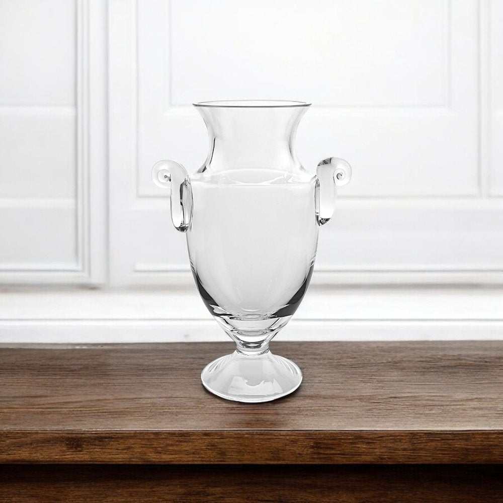 12" Clear Cylinder Lead Free Crystal Table Vase