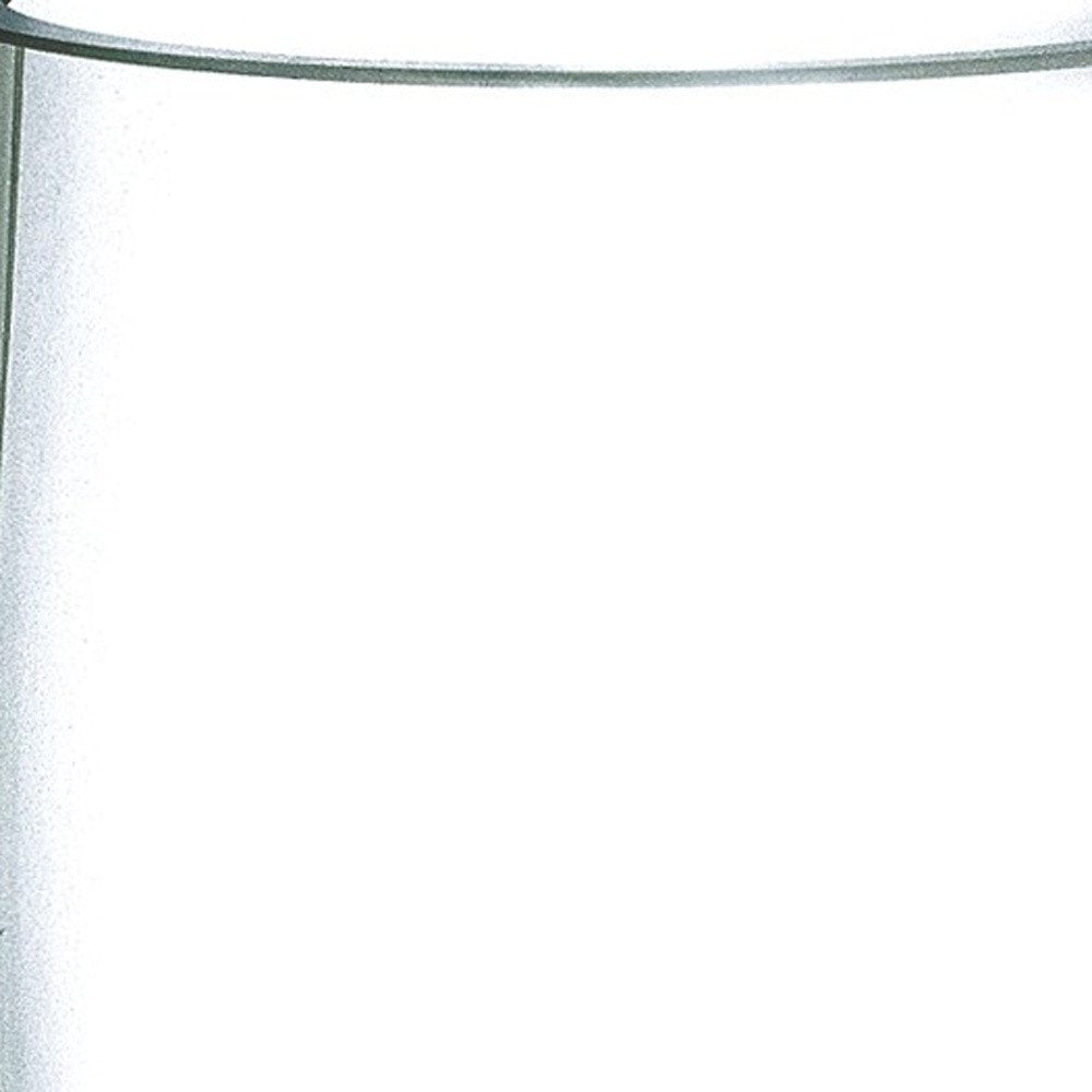 11" Clear Cylinder Crystal Table Vase