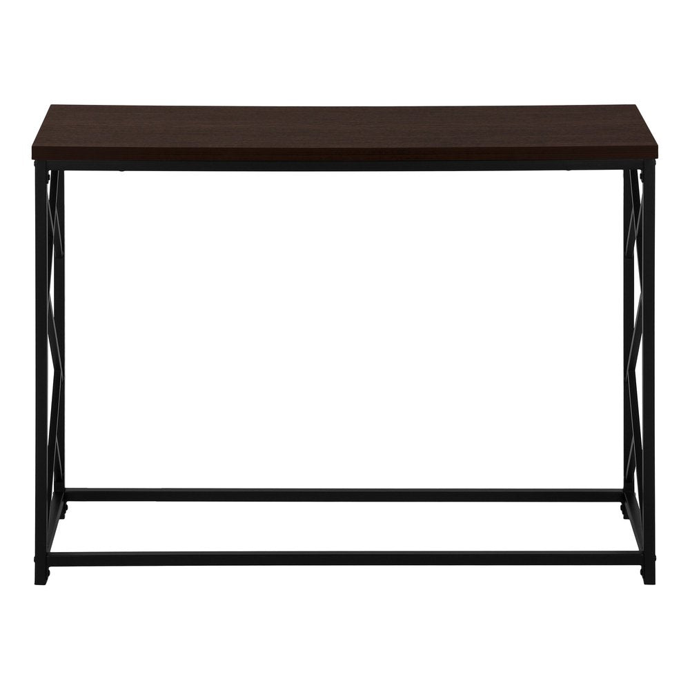 44" Brown And Black Frame Console Table