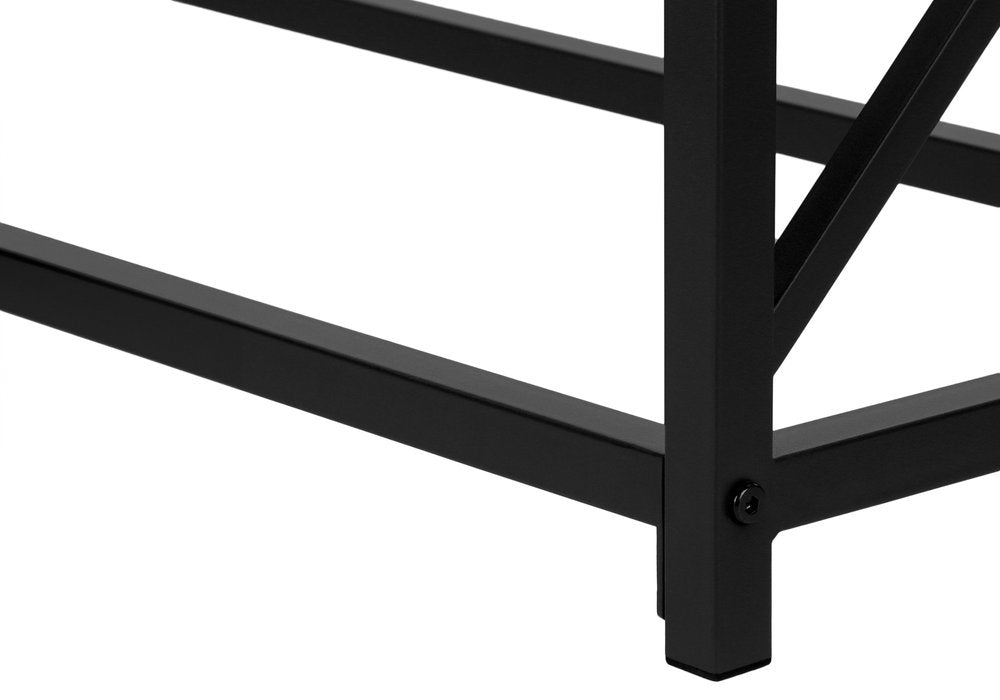 44" Brown And Black Frame Console Table