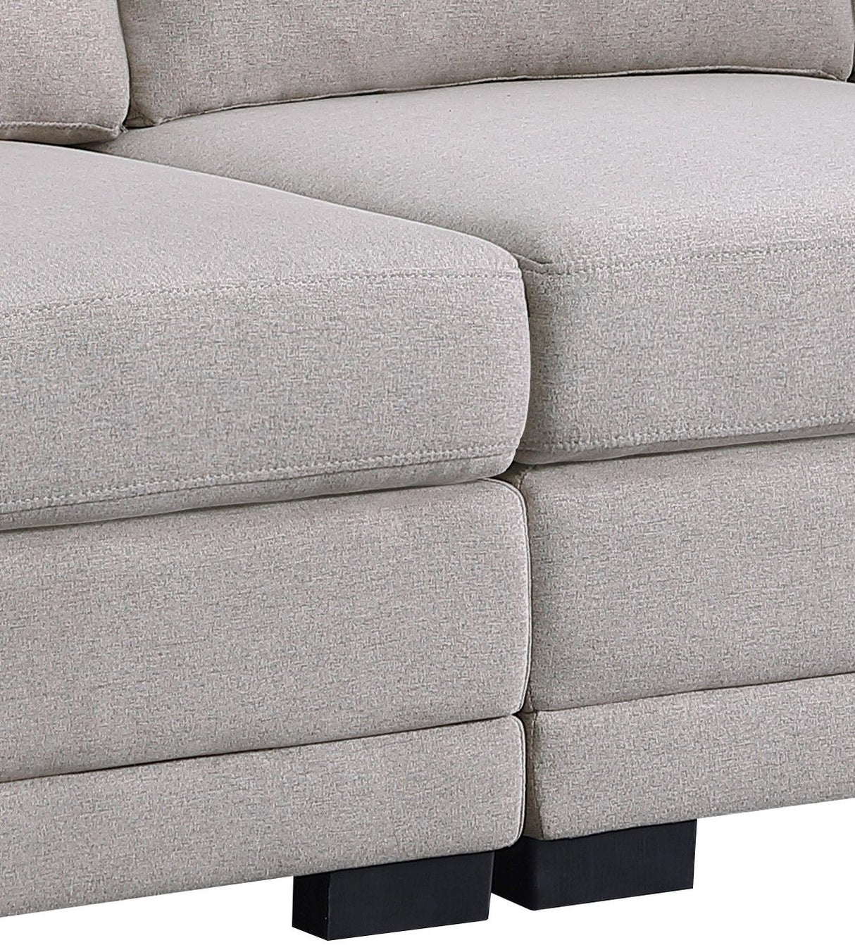 Kristin - Linen Fabric Reversible Sectional Sofa by Couch.com