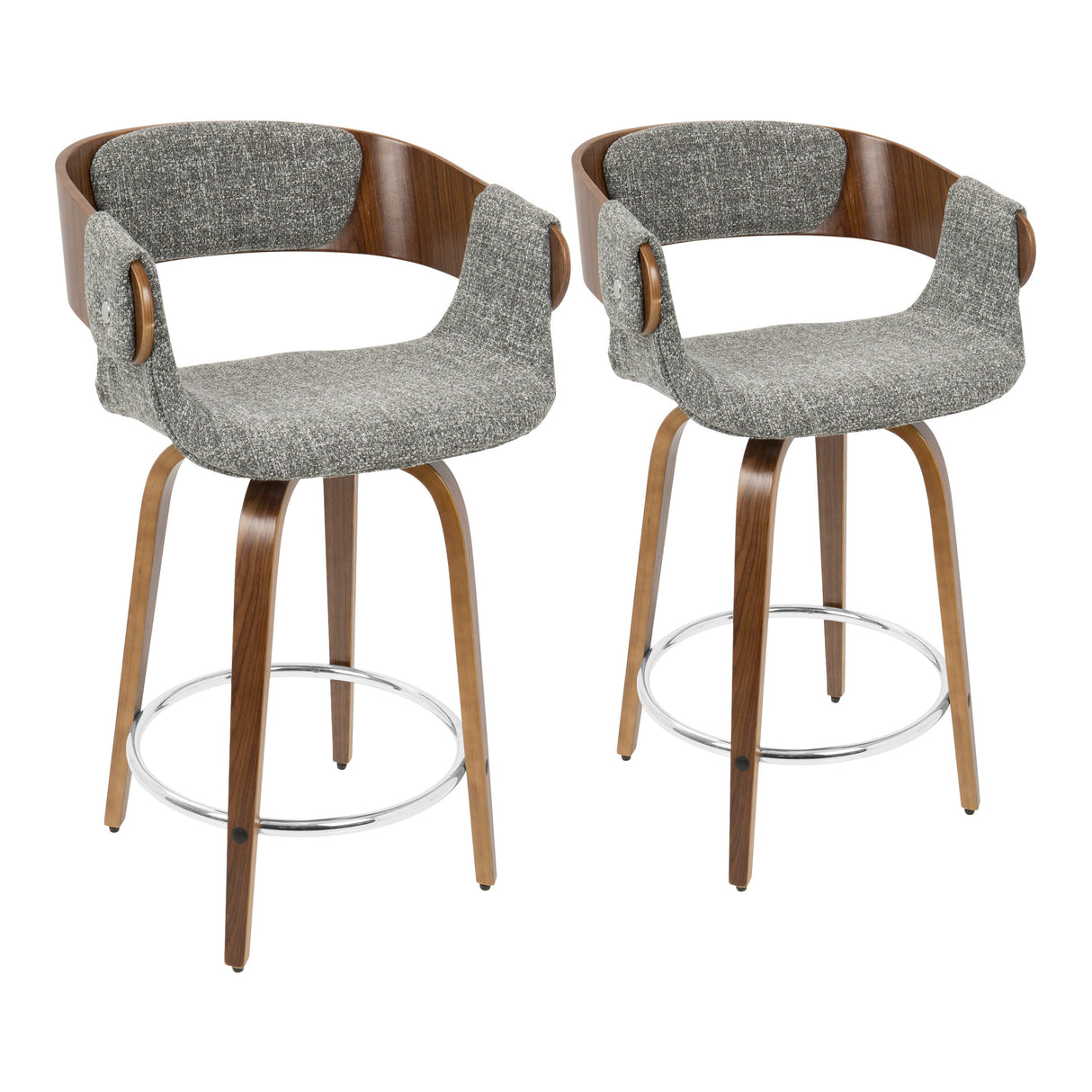Elisa - Mid Century Modern Counter Stool (Set of 2) by Couch.com
