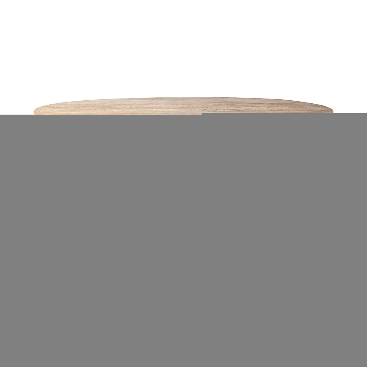 60" Natural Rounded Solid Wood Pedestal Base Dining Table