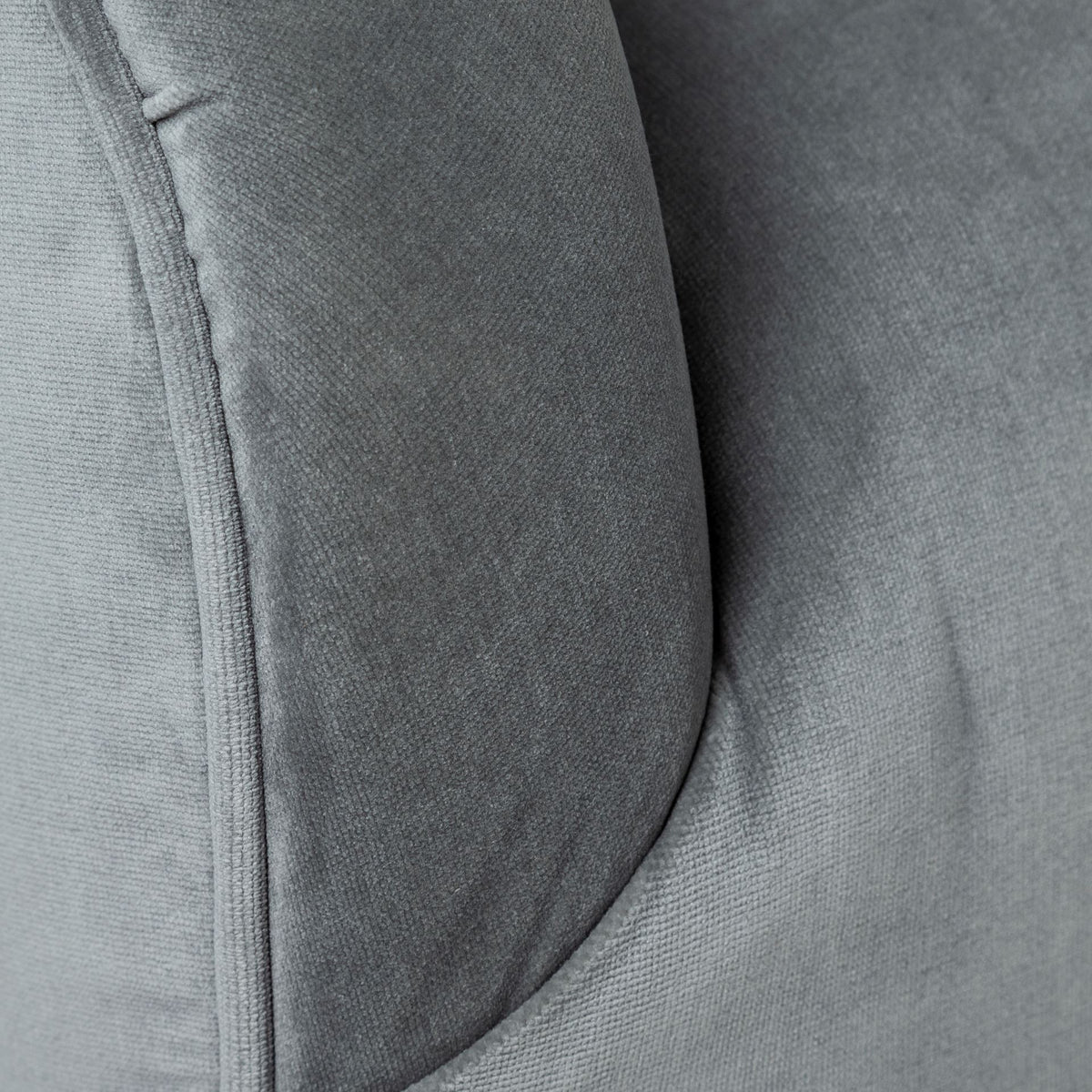 29" Gray and Copper Velvet Lounge Chair