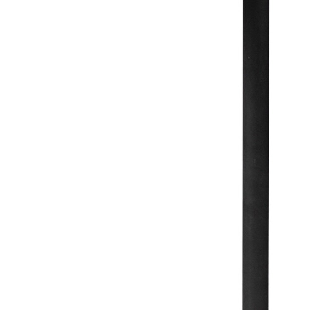 27" Black And White Marble Round End Table