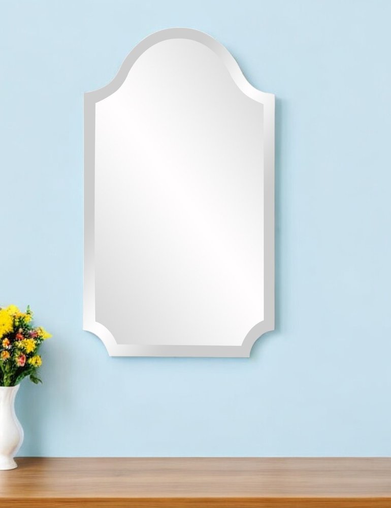 27" Clear Abstract Unframed Accent Mirror