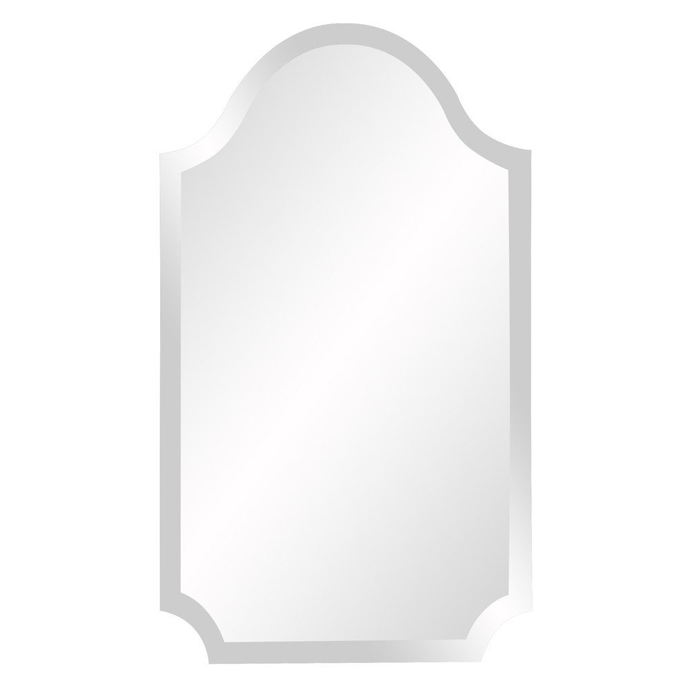 27" Clear Abstract Unframed Accent Mirror