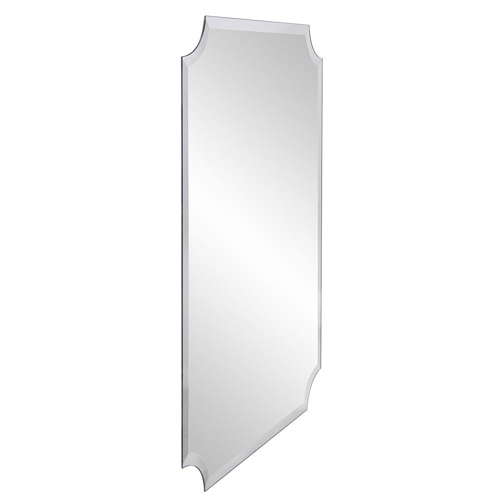 36" Rectangle With Scalloped Corner Unframed Accent Mirror