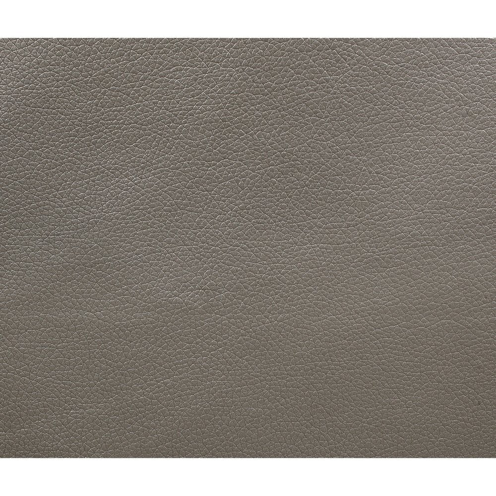 Silver Champagne Tone King Bed Padded Headboard Padded Footboard Mirror Trim Accents