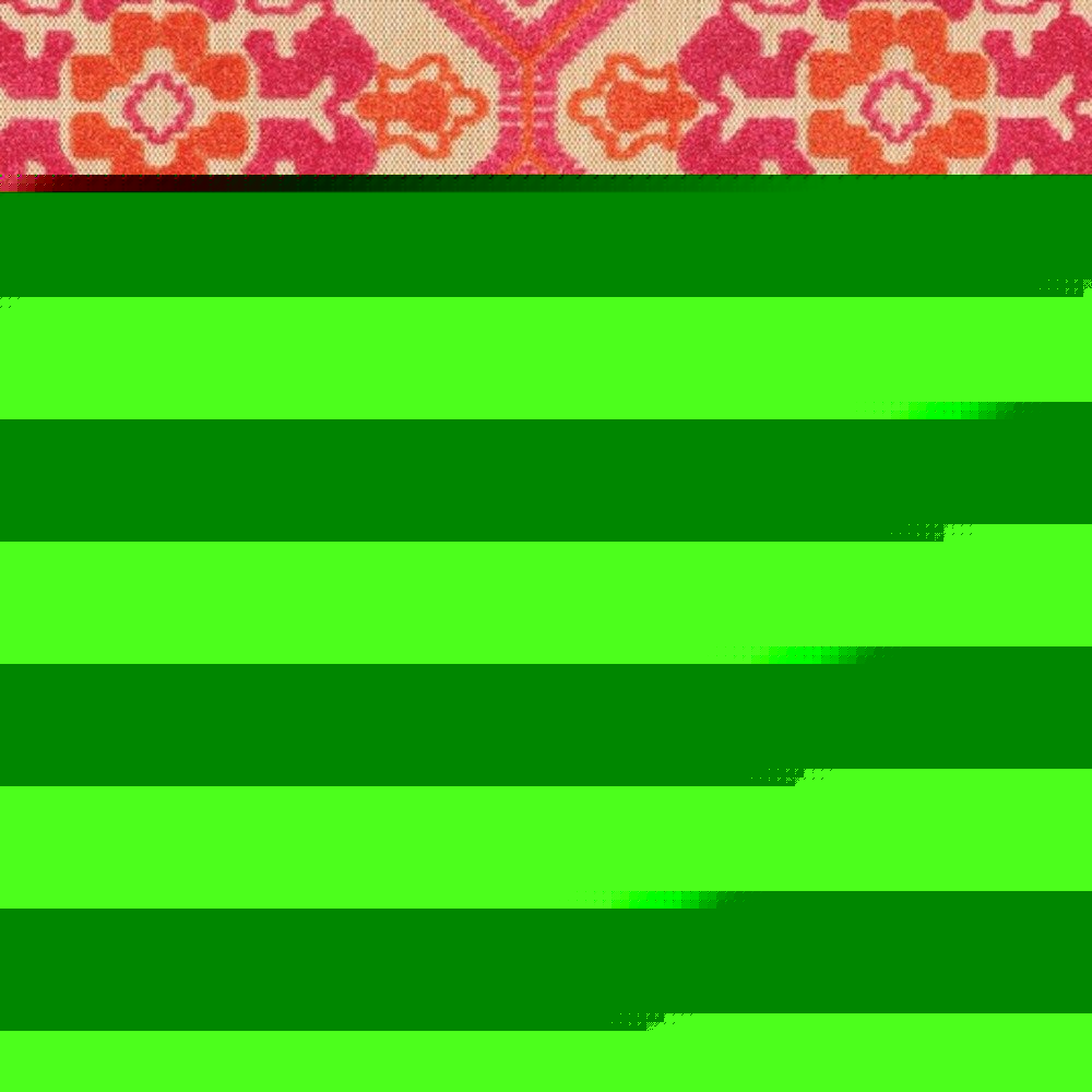 8' Pink And Orange Moroccan Indoor Outdoor Area Rug