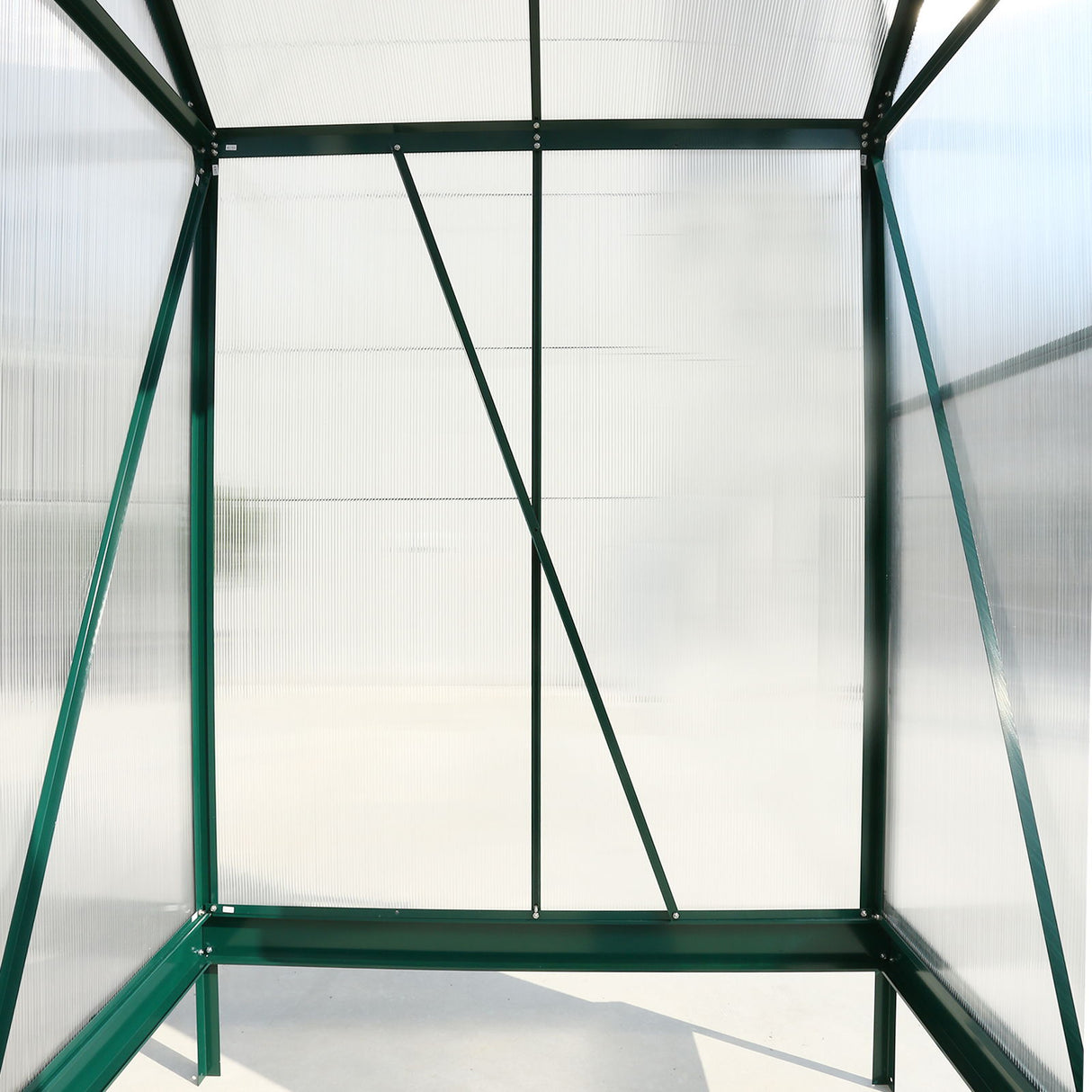 Polycarbonate Greenhouse, Heavy Duty Outdoor Aluminum Walk-In Green House Kit With Rain Gutter, Vent And Door For Backyard Garden by Couch.com