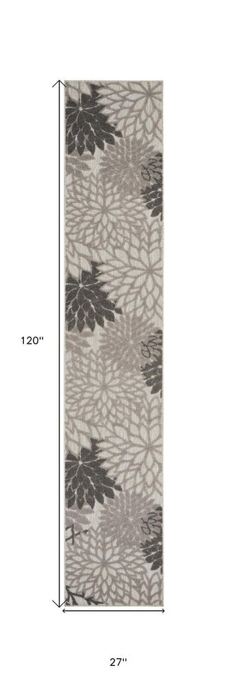 6' Gray Indoor Outdoor Area Rug