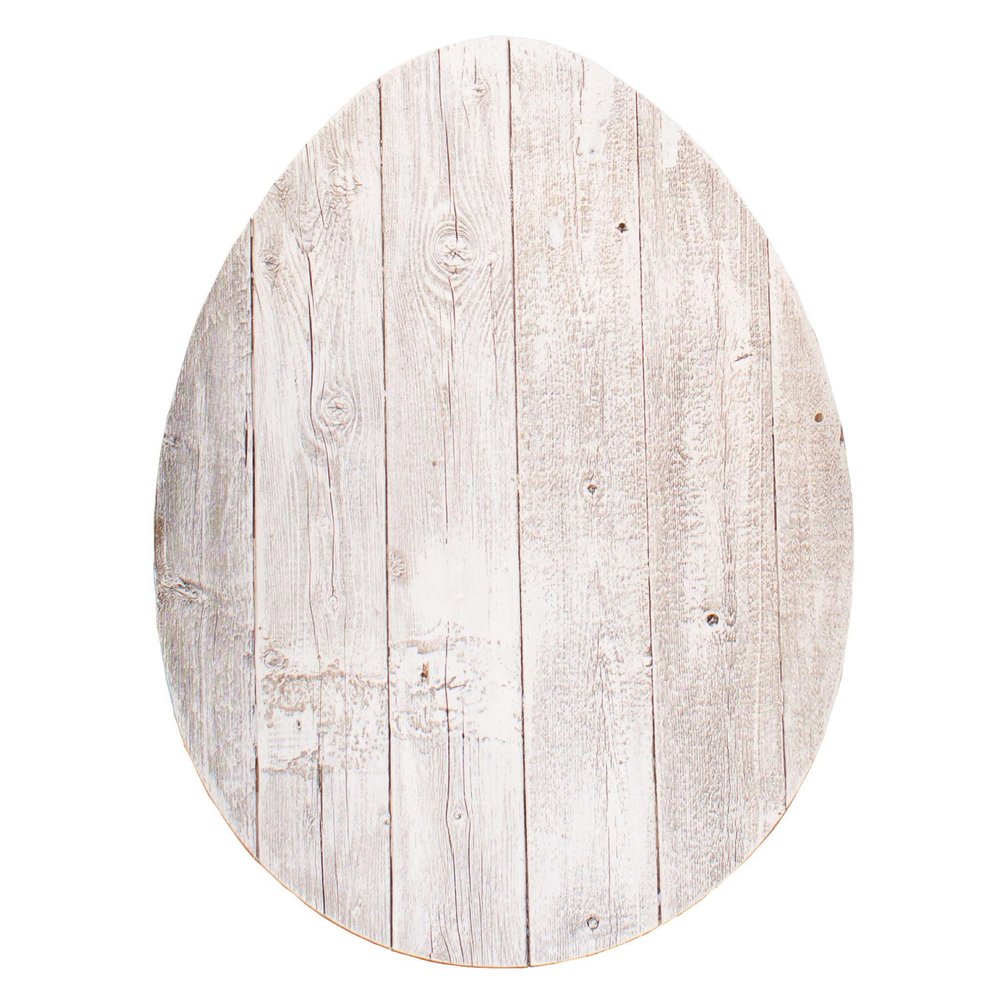 24" X 18" White Easter Solid Wood Hanging Dimensional Sculpture