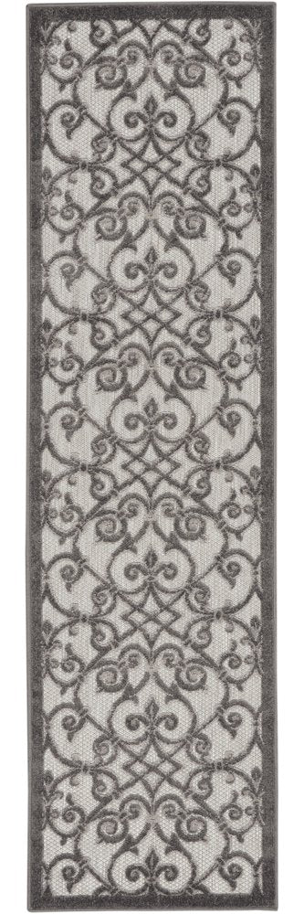 6' Gray Indoor Outdoor Area Rug