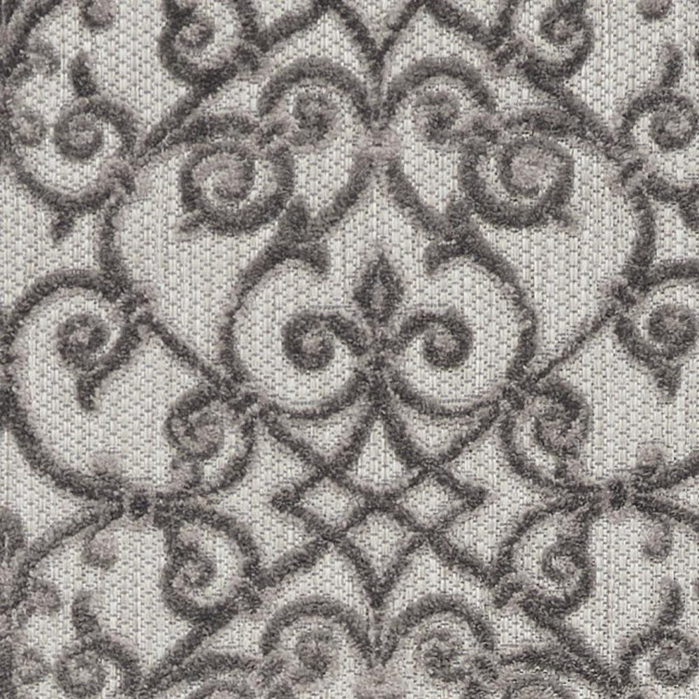 6' Gray Indoor Outdoor Area Rug