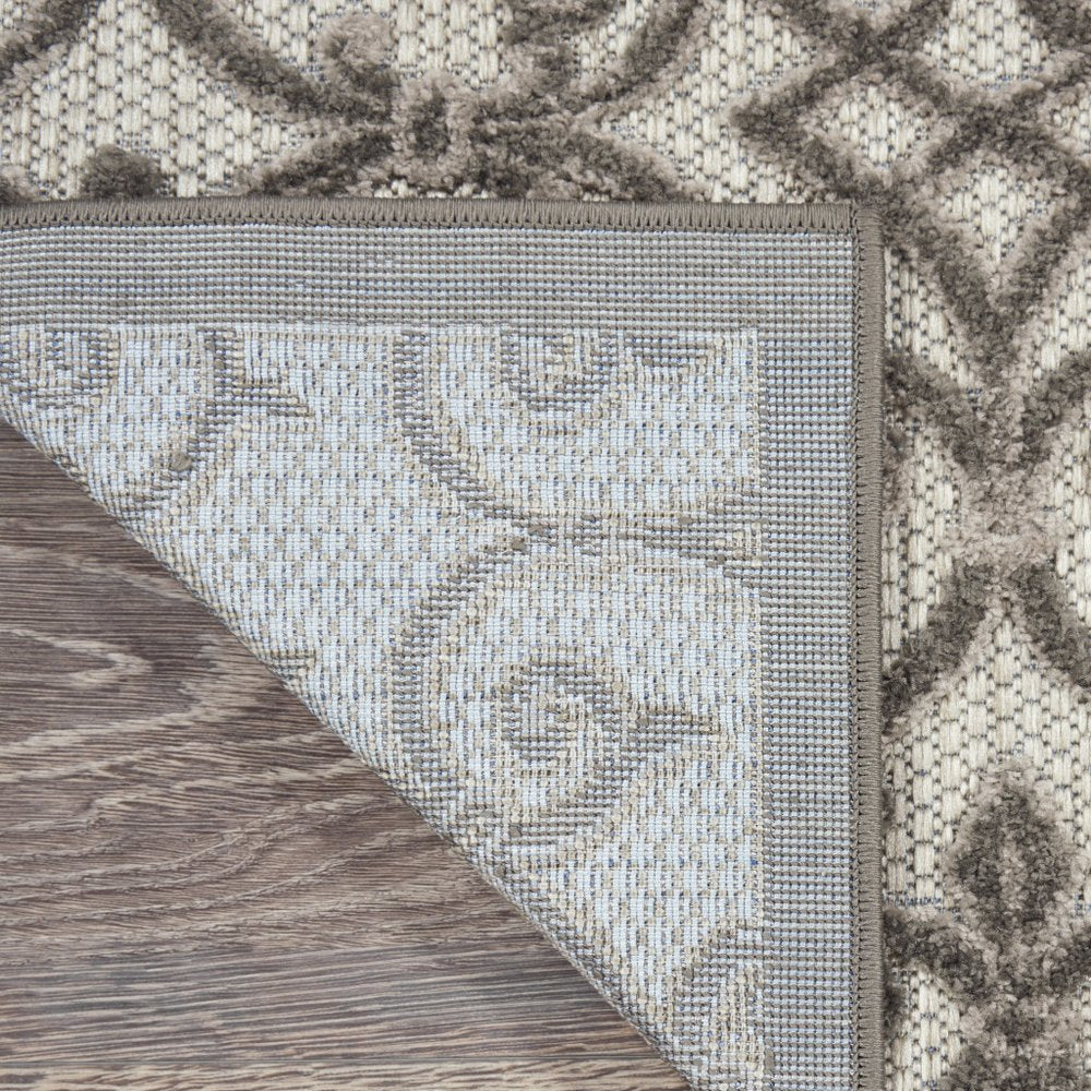 8' X 11' Gray Indoor Outdoor Area Rug