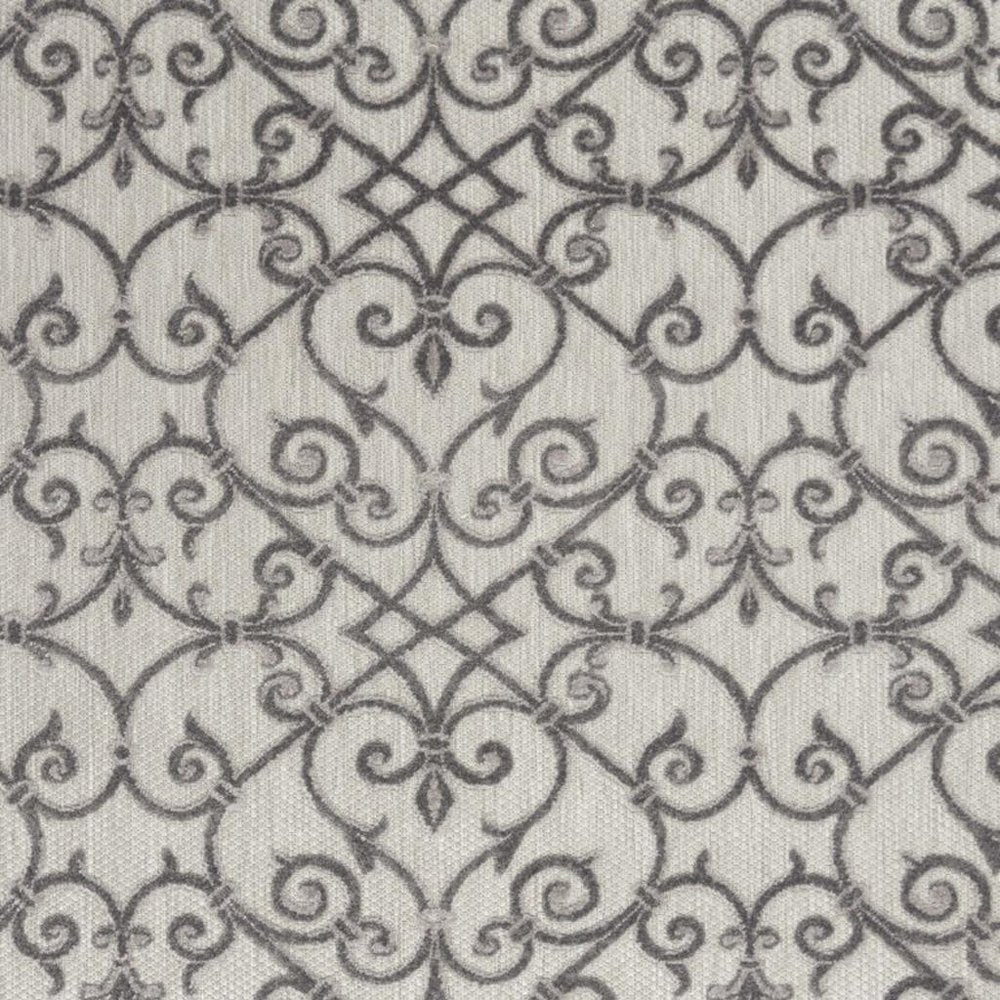 8' X 11' Gray Indoor Outdoor Area Rug