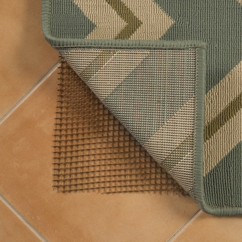 9' x 12' Brown Non Slip Indoor Outdoor Rug Pad