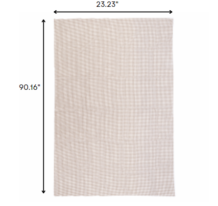 2' x 3' Brown Non Slip Indoor Outdoor Rug Pad